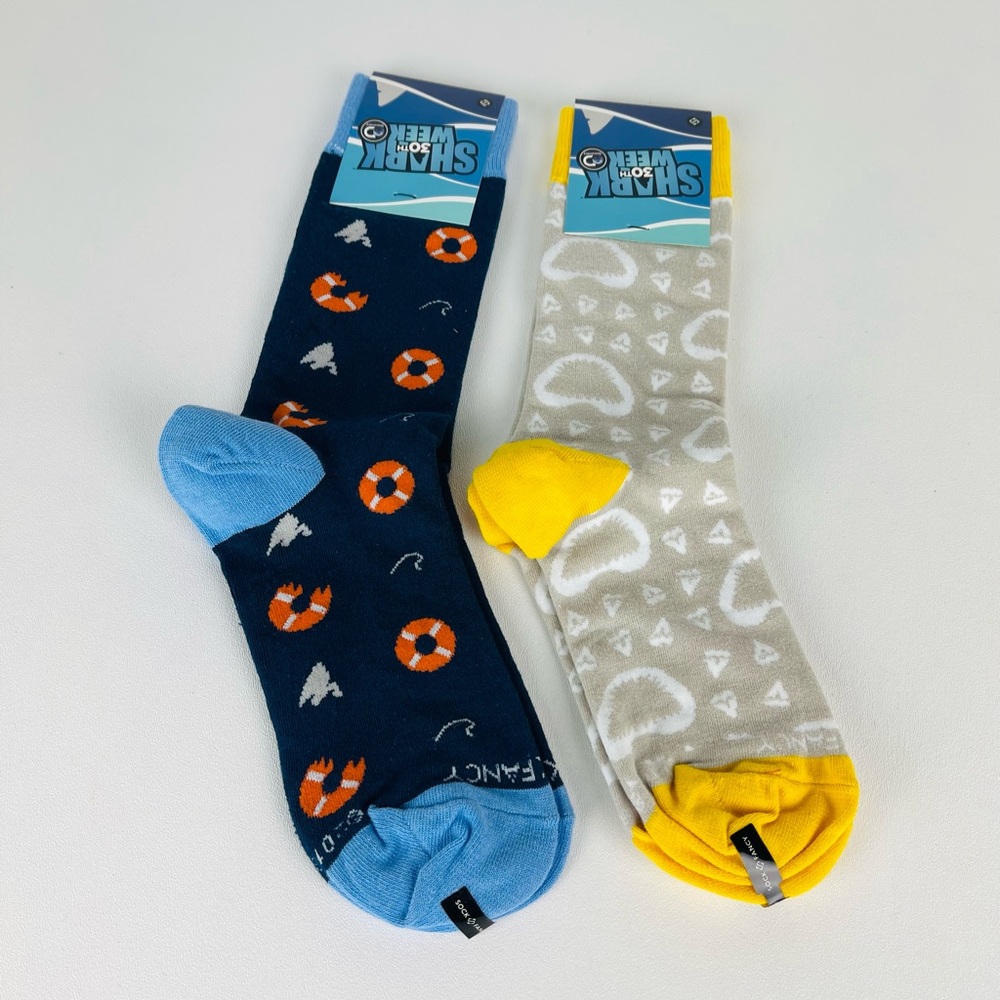 Shark Week 30th Anniversary Socks 2 Pair